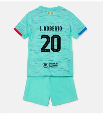 Barcelona Sergi Roberto #20 Replica Third Stadium Kit for Kids 2023-24 Short Sleeve (+ pants)